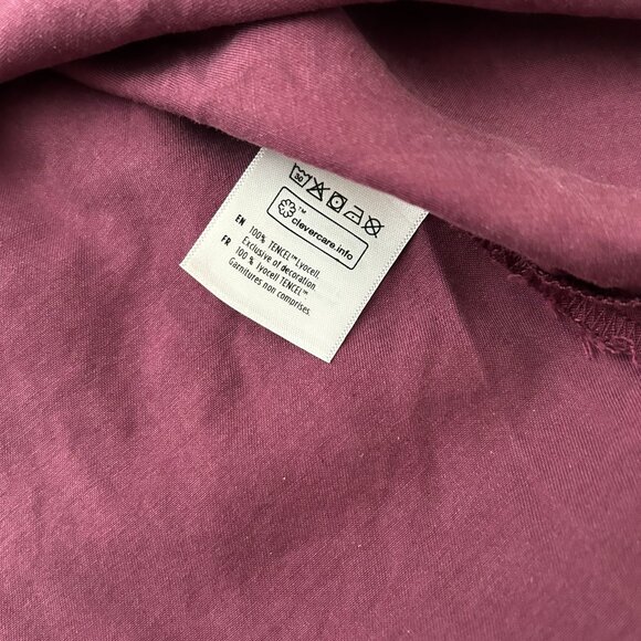 Tentree Large Purple Tank Top Tie Back Tencel Lyocell - Picture 3 of 5